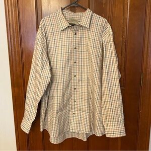 Cabelas Outdoor Series Dress Shirt Button Up Size 2XL Tall